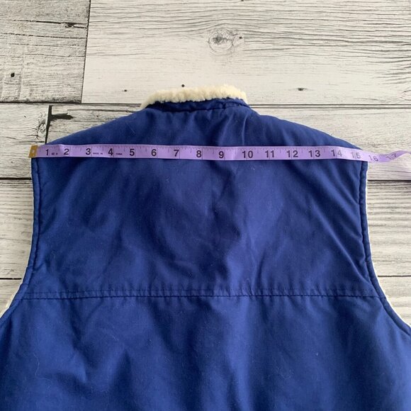 Vintage 80s 90s Sherpa Lined Vest - Picture 8 of 10